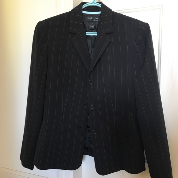 Style & Co. Striped Blazer - Picture 1 of 7